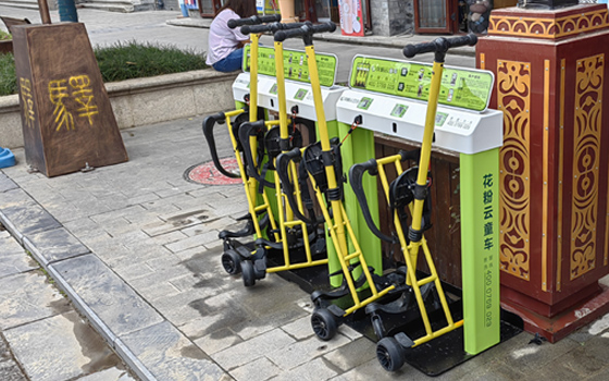 “遛娃神器”花粉云共享童車助力幼童出行！