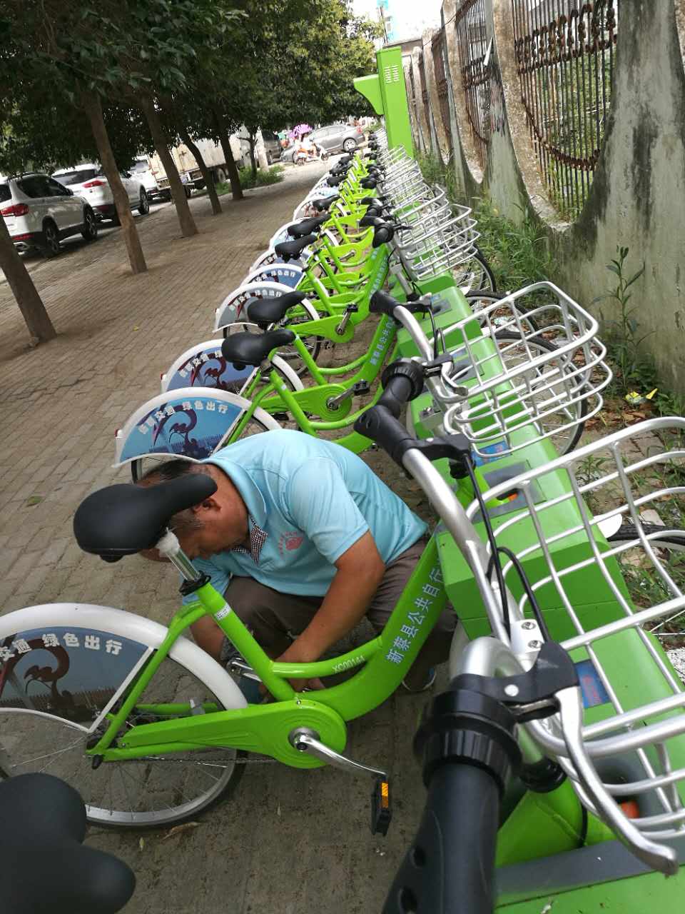 祝賀法瑞納集團(tuán)在河南新蔡市的又一公共自行車項目完工